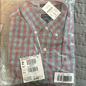 NWT J.Crew Button up  Flex Washed